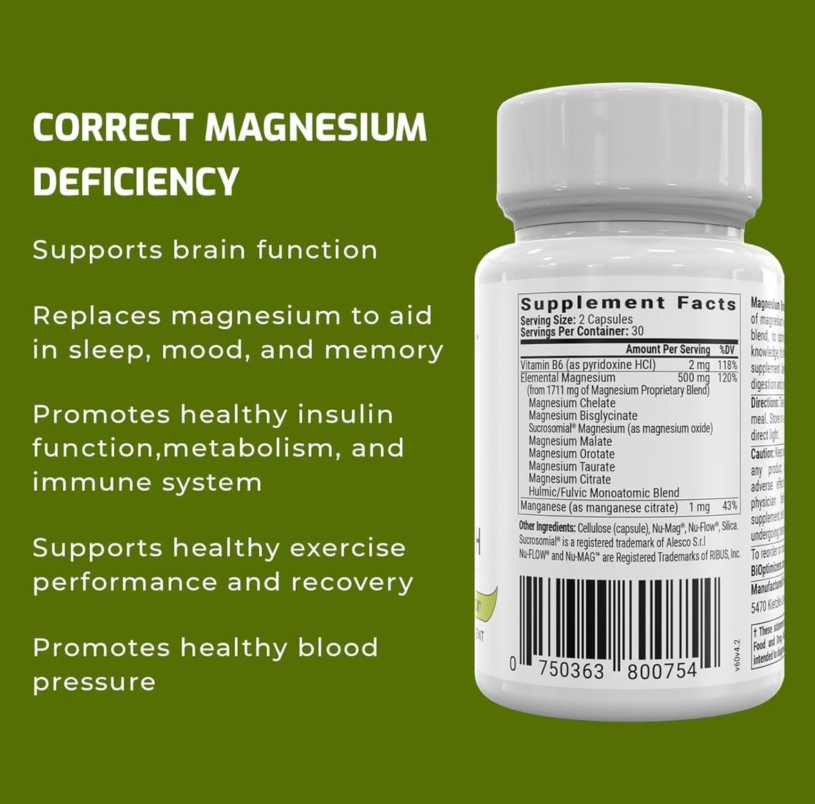 BIOptimizers Magnesium